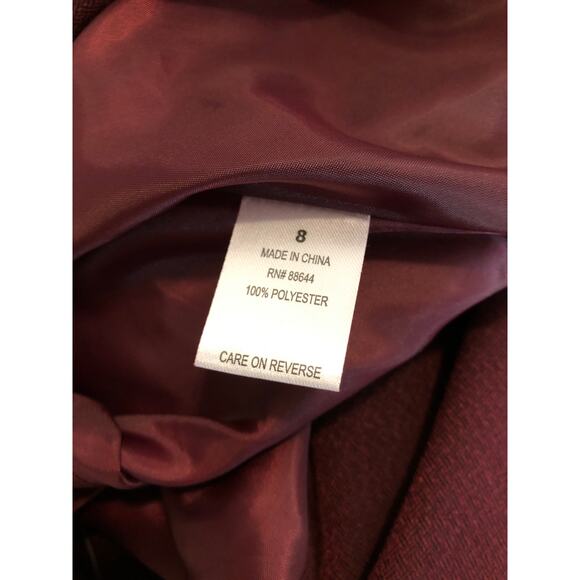 Emily Women Jacket 8 Single Vented Lapel Notch Collar Two Button Closure Pocket - Picture 9 of 10